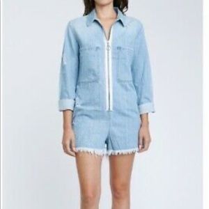 Pistola Denim Maxine Long Sleeve Romper Sz M NWT